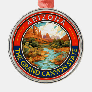 Ornement En Métal Badge d'art de voyage en Arizona