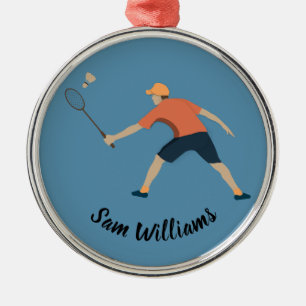 Ornement En Métal Badminton
