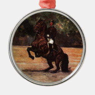 Ornement En Métal Baie Lipizzaner Levade