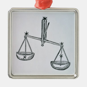 Ornement En Métal Balance (les échelles) une illustration du 'Poeti