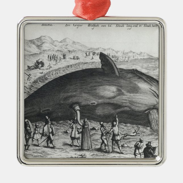 Ornement En Métal Baleine morte (Devant)