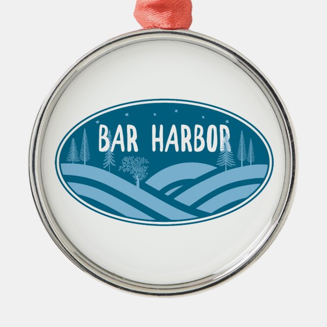 Ornement En Métal Bar Harbour Maine Extérieur (Devant)