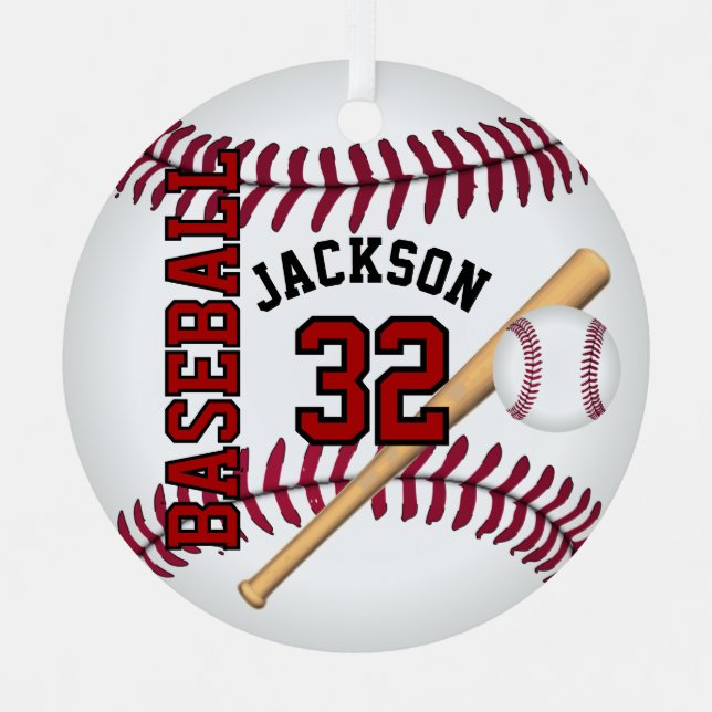 Ornement En Métal ⚾ baseball - Personnaliser (Recto)
