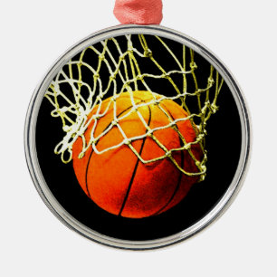 Ornement En Métal Basket-ball I Love