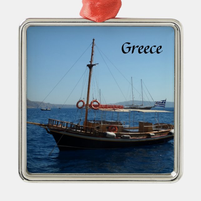 Ornement En Métal Bateau grec (Devant)