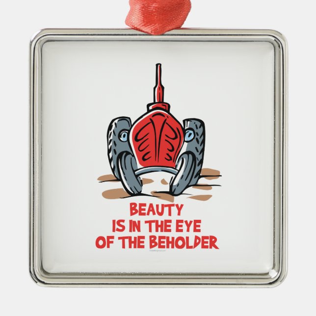 Ornement En Métal Beau tracteur (Devant)