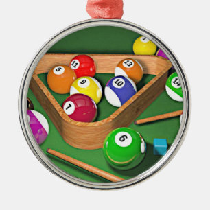 Ornement En Métal Billard, les accrocher, design coloré,
