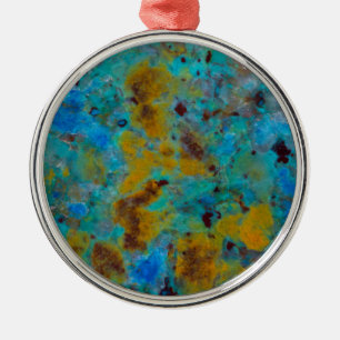Ornement En Métal Bleu tacheté Jasper