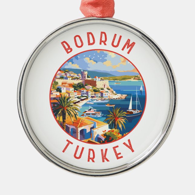 Ornement En Métal Bodrum Turquie cercles désorganisés rétrogrades (Devant)
