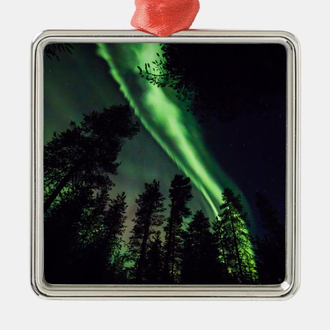 Ornement En Métal Borealis de l'aurore en Laponie finlandaise (Devant)