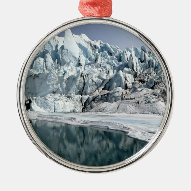 Ornement En Métal Bouche Alaska de glacier de Matanuska (Devant)