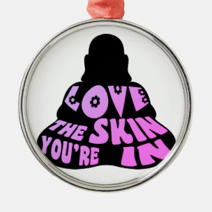 Ornement En Métal Bouddha amour violet