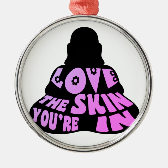 Ornement En Métal Bouddha amour violet (Devant)