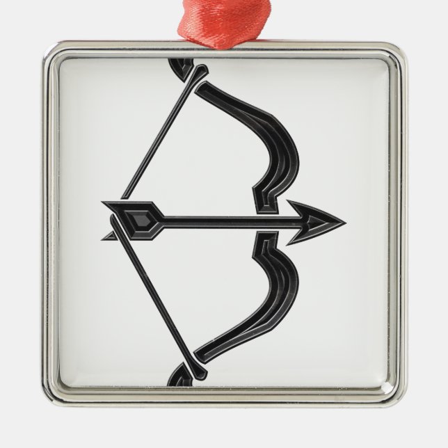 Ornement En Métal Bow et Flèche (Devant)