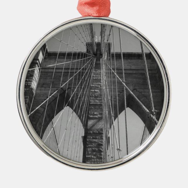 Ornement En Métal Brooklyn Bridge New York City (Devant)