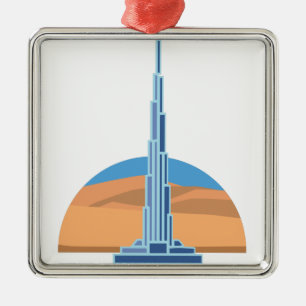 Ornement En Métal Burj Khalifa Dubaï