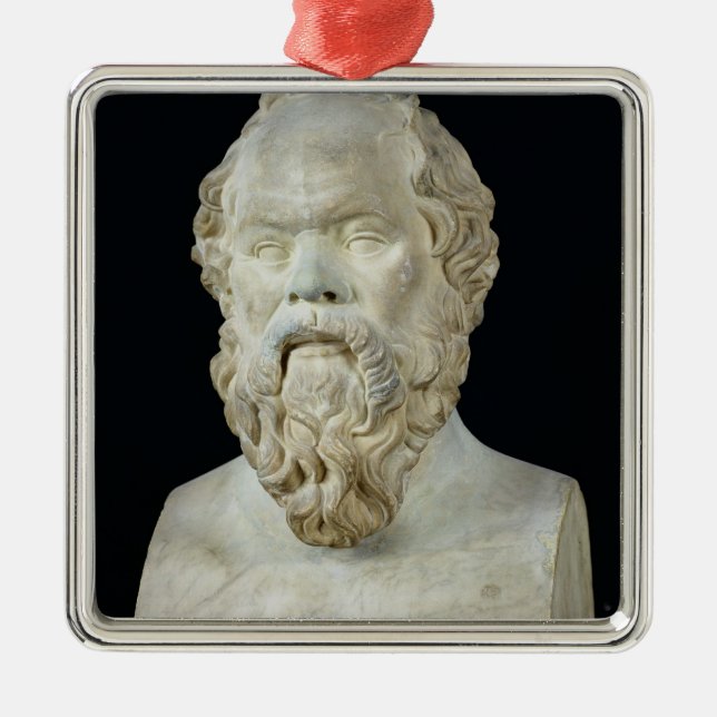 Ornement En Métal Buste de Socrates (Devant)