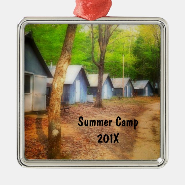 Ornement En Métal Cabines du camp d'été (Devant)