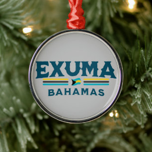 Ornement En Métal Cadeau souvenir Bahamas : Exuma Bahamas Independen