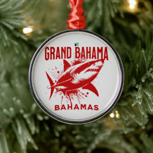 Ornement En Métal Cadeau souvenir Bahamas : Grand Bahama Bahamas Sha