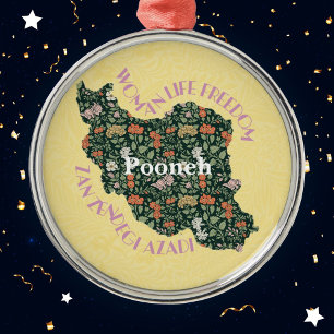 Ornement En Métal Cadeaux de Noël personnalisés pour femmes féminist