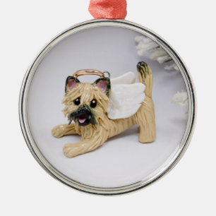 Ornement En Métal Cairn Terrier Angel Christmas Ornament 