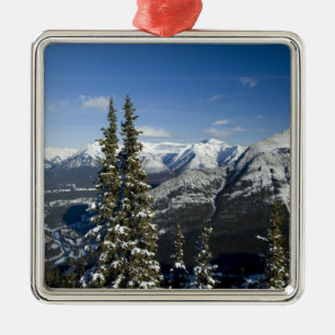 Ornement En Métal Canada, Alberta, Banff. Vues sur la vallée de la B