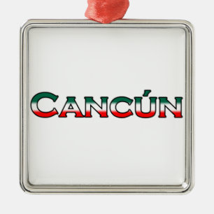 Ornement En Métal Cancun (logo des textes)