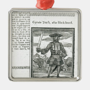 Ornement En Métal Capitaine Teach, alias barbe noire