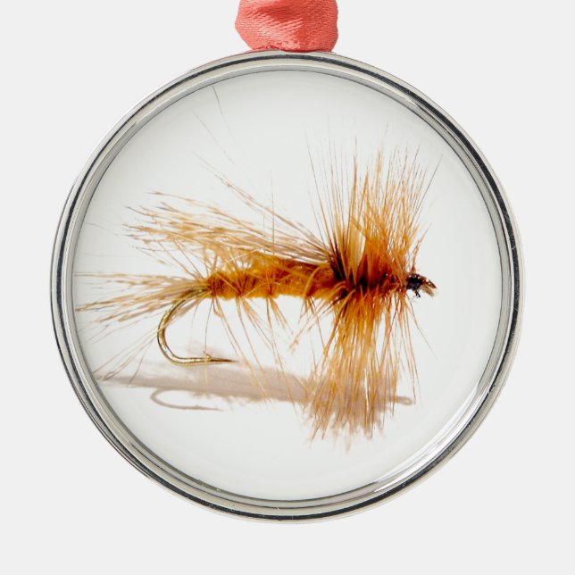 Ornement En Métal Capuchon de pêche à la mouche (Devant)