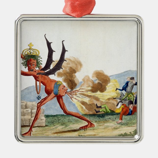 Ornement En Métal Caricature du gouvernement anglais, 1793 (Devant)