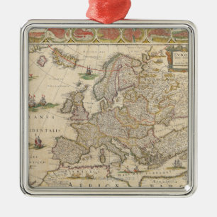 Ornement En Métal Carte de l'Europe 6