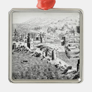 Ornement En Métal Carte de l'île de Rhodes