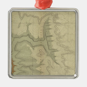 Ornement En Métal Carte géologique du du sud