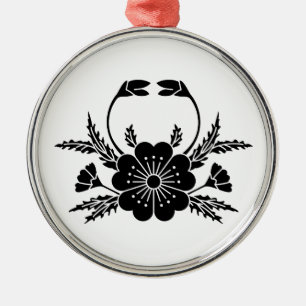 Ornement En Métal Cerisier en forme de crabe (EDO)