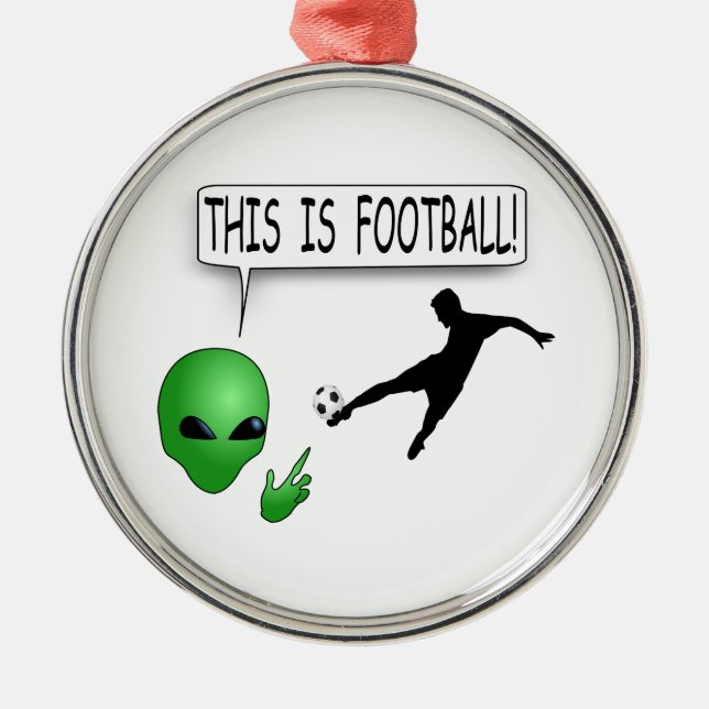 Ornement En Métal C'Est Du Football (Devant)