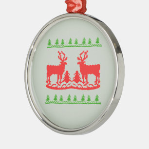 ORNEMENT EN MÉTAL CHANDAIL LAID DE NOËL - .PNG