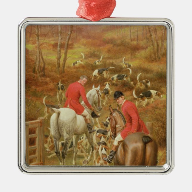 Ornement En Métal Chasse Scene, 1906 (Devant)