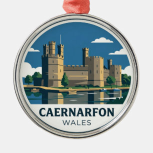 Ornement En Métal Château de Caernarfon au Pays de Galles