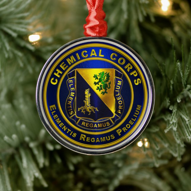 Ornement En Métal Chemical Corps  (Arbre)