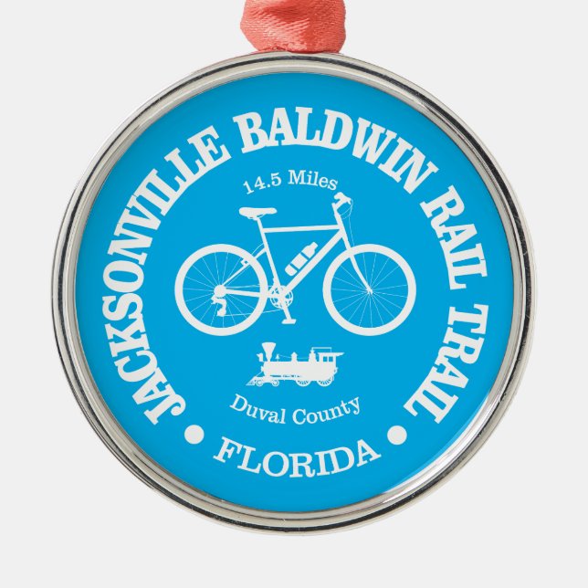 Ornement En Métal Chemin de fer Jacksonville Baldwin (cyclisme) (Devant)