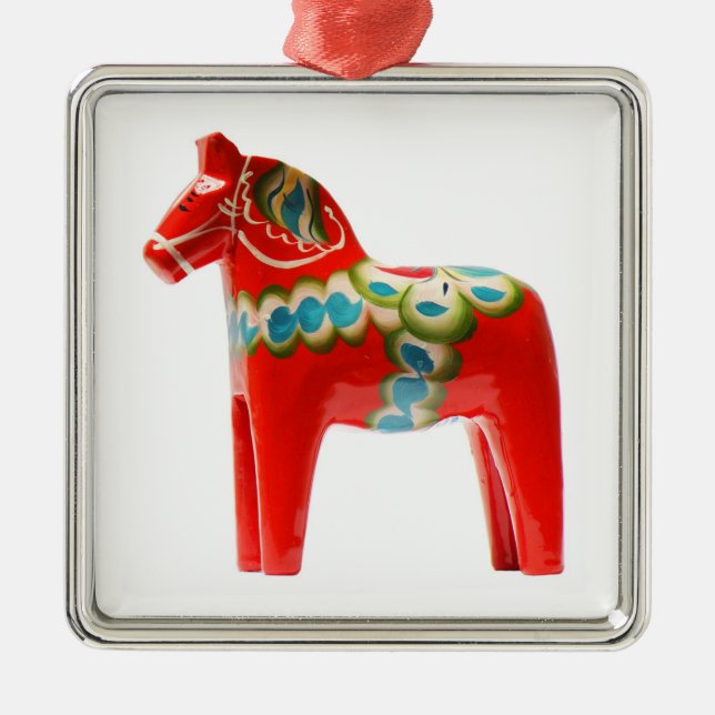 Ornement En Métal Cheval de la Suède Dala (Devant)