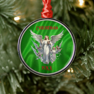 Ornement En Métal Chœur d'anges de Noël