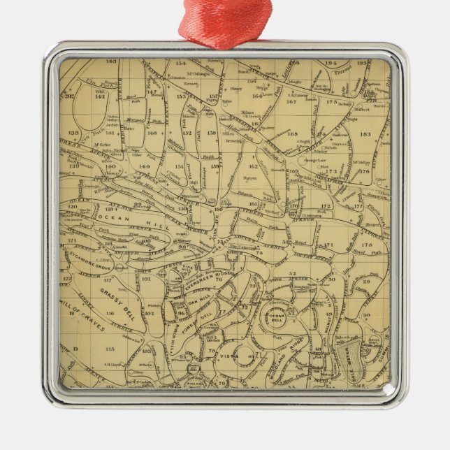 Ornement En Métal Cimetière en bois vert (Devant)