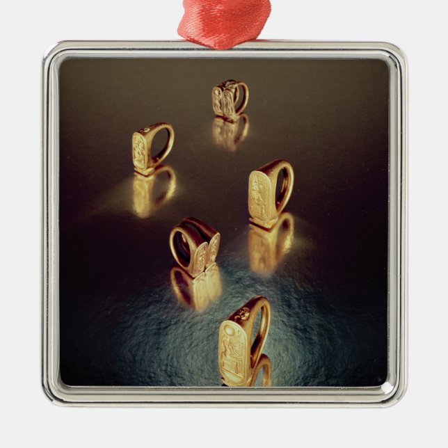 Ornement En Métal Cinq anneaux, de la tombe de Tutankhamun (Devant)