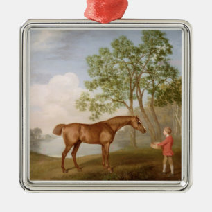 Ornement En Métal Citrouille de George Stubbs   avec un Stable-Jeune