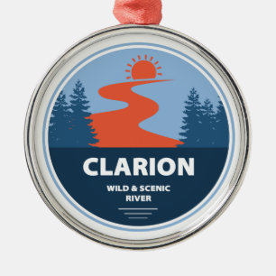 Ornement En Métal Clarion Wild Et Rivière Pittoresque