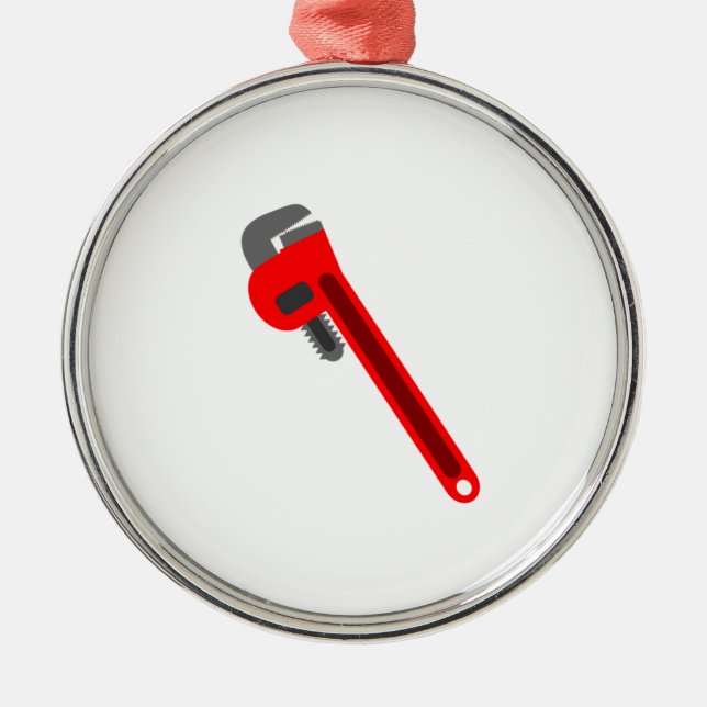 Ornement En Métal Clé de plombier (Devant)