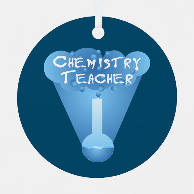 Ornement En Métal Cloud enseignant en chimie (Recto)