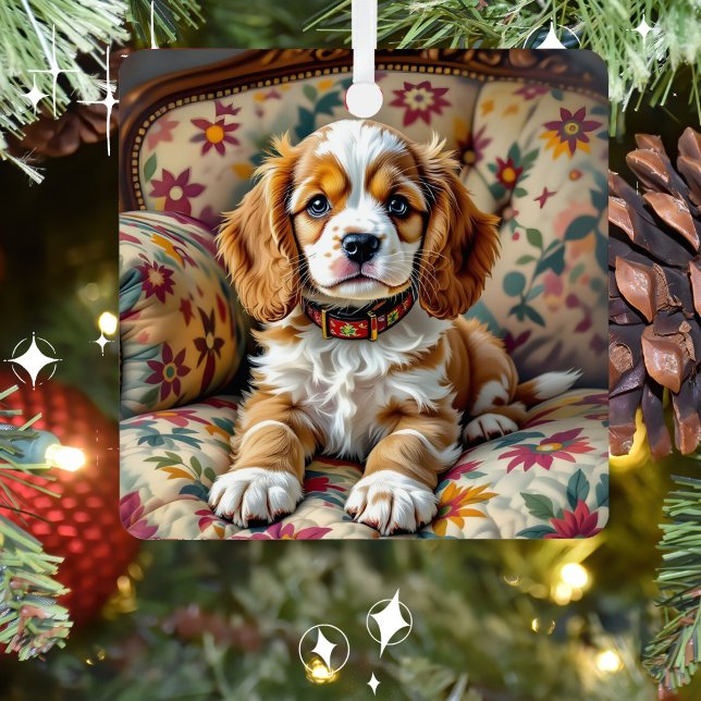 Ornement En Métal Cocker Spaniel Chien Chien Chien Chien Chien Perso (Créateur téléchargé)